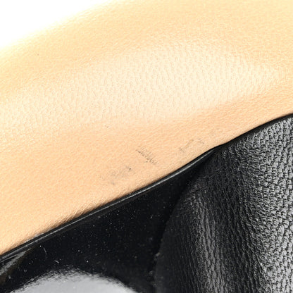 Chanel Lambskin Cap Toe Pumps 39 Beige Black 9 of 9