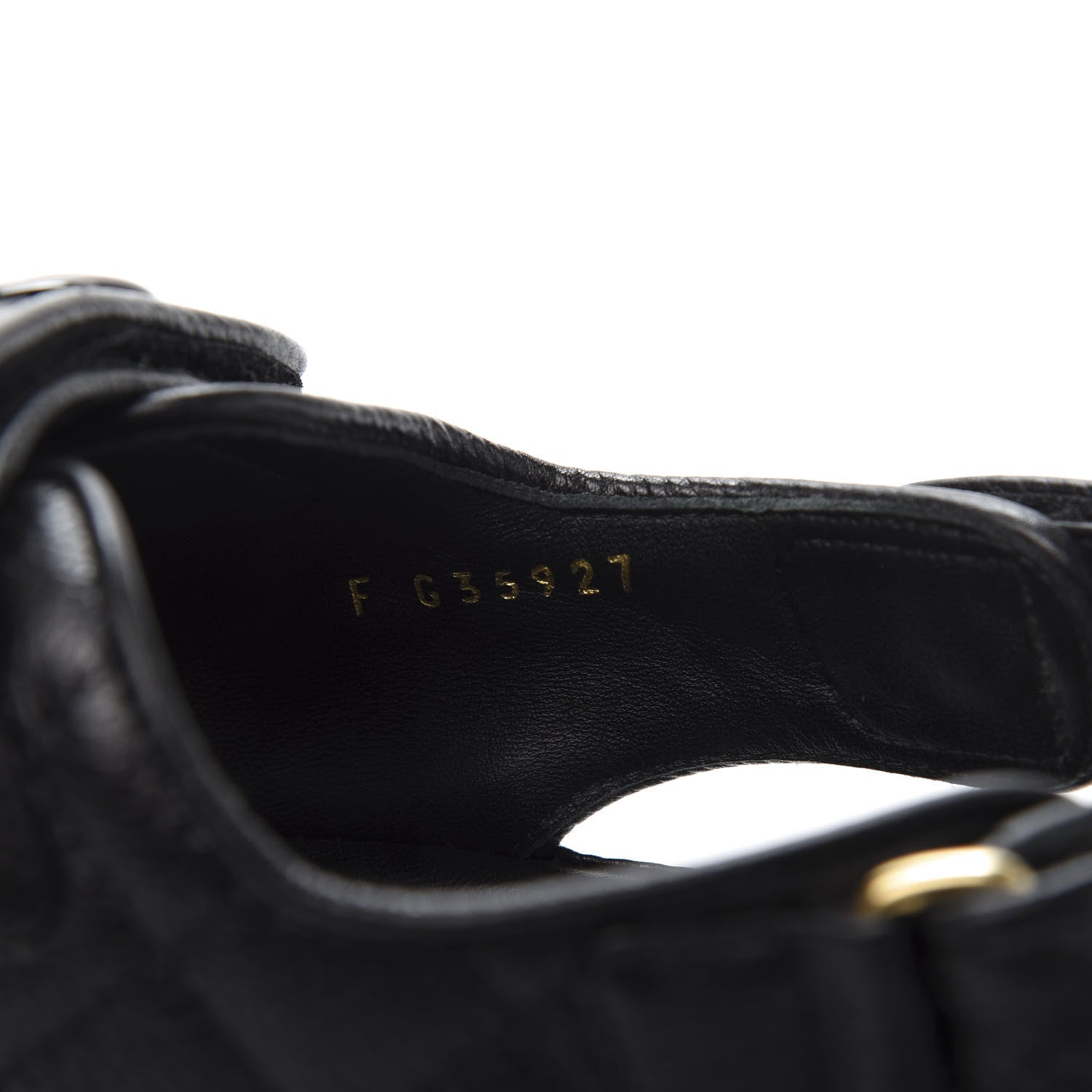 Chanel Grained Calfskin Velcro Dad Sandals 38.5 Black 8 of 9