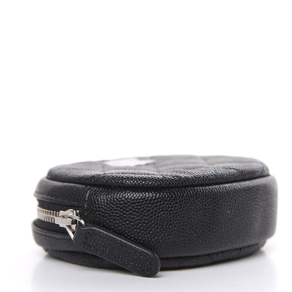 Chanel Caviar Quilted Zip Around Classic Coin Purse Black 4 of 8