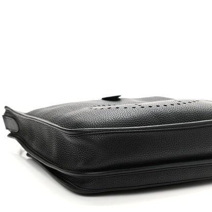 Hermes Taurillon Clemence Evelyne III PM Black 9 of 10
