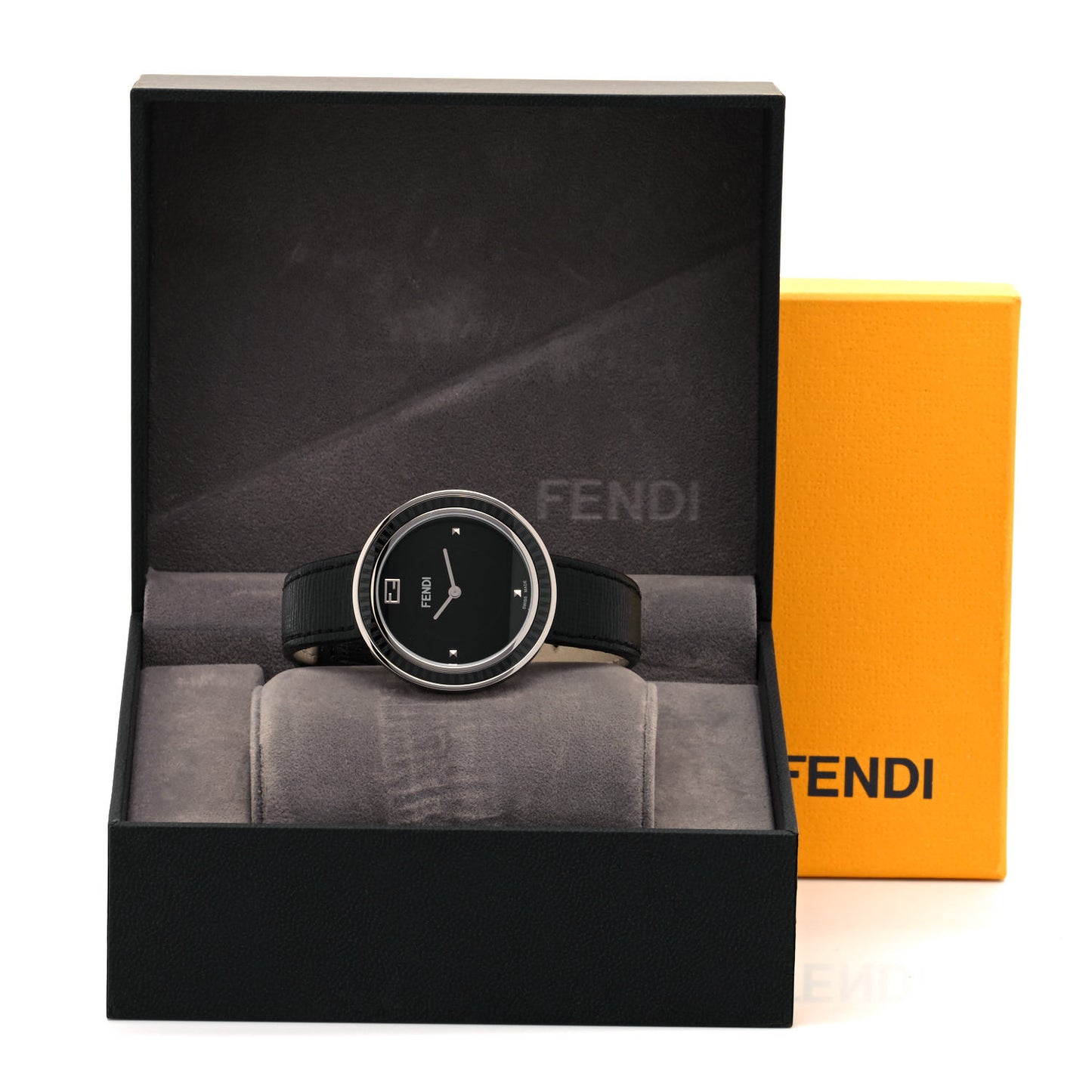 Stainless Steel Calfskin 36mm My Way Quartz Watch Black