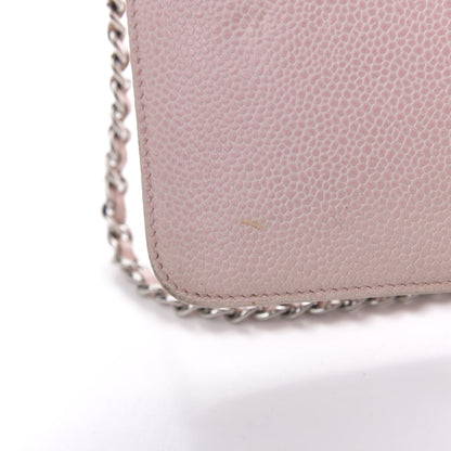 Chanel Caviar Timeless CC Wallet On Chain WOC Pink 10 of 14