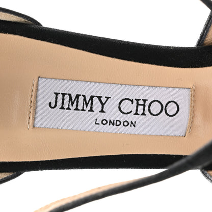 Jimmy Choo Suede Emily 70 Sandal 40 Black 7 of 7