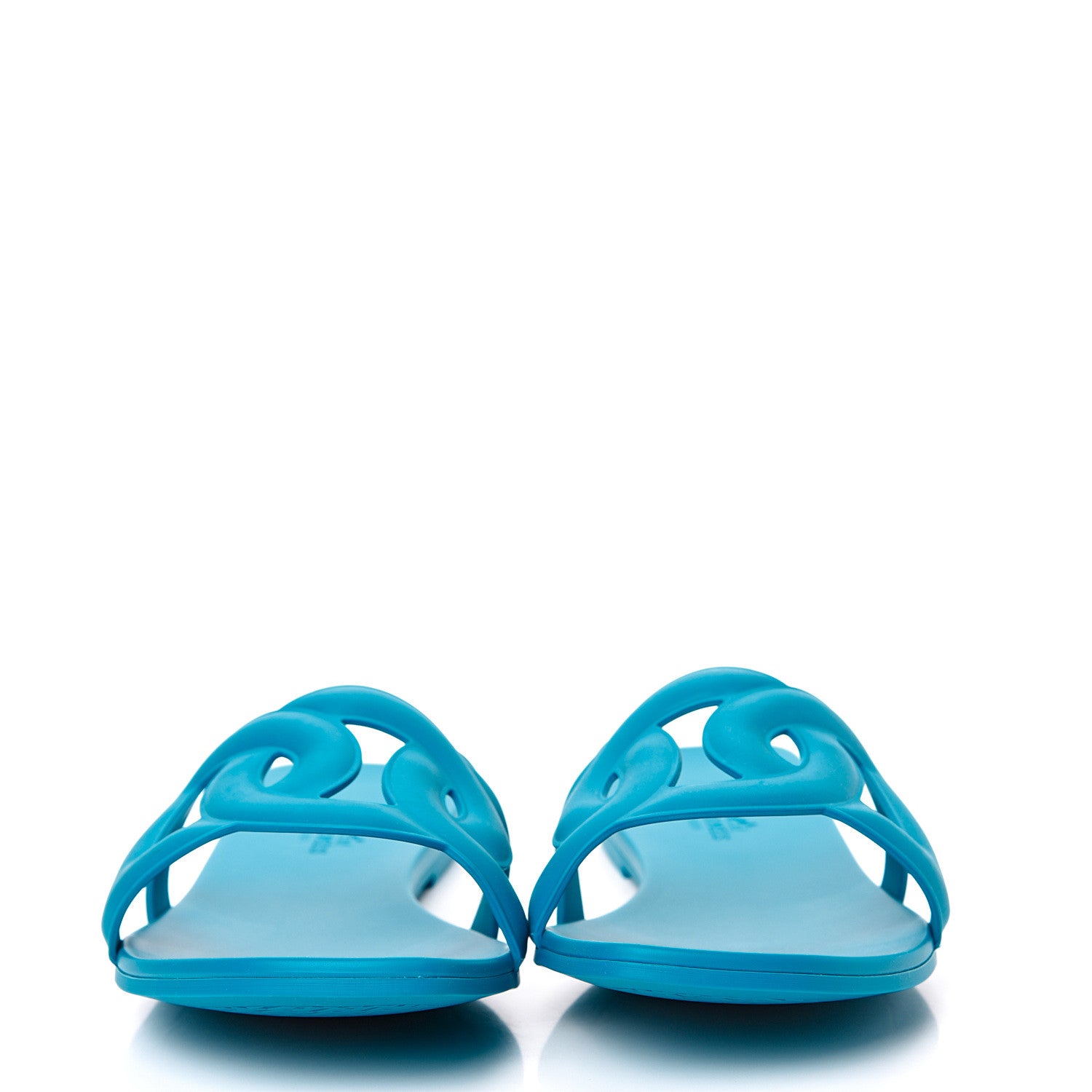 Hermes Rubber Aloha Sandals 41 Bleu Vif 2 of 8