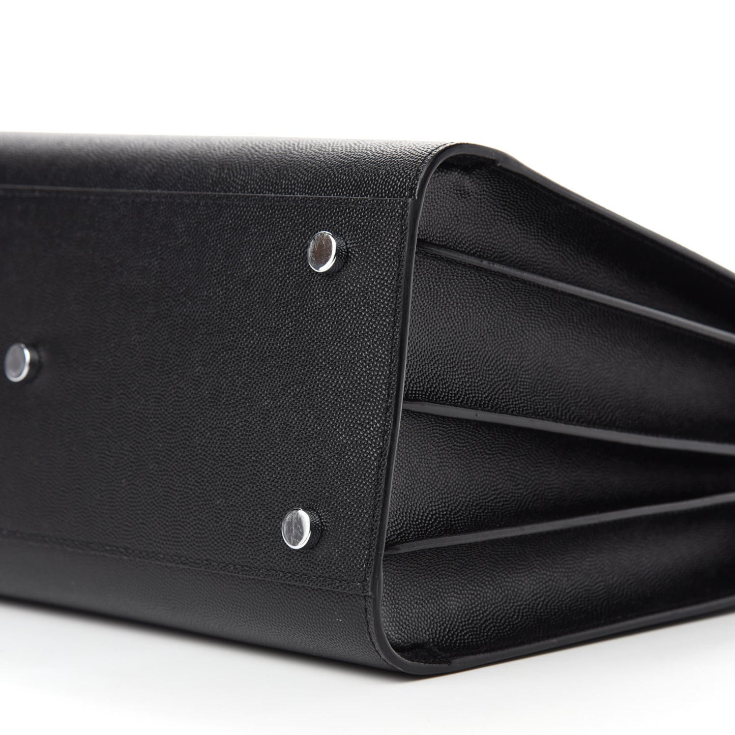 Grained Calfskin Small Sac De Jour Black