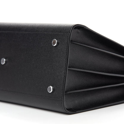 Saint Laurent Grained Calfskin Small Sac De Jour Black 7 of 9