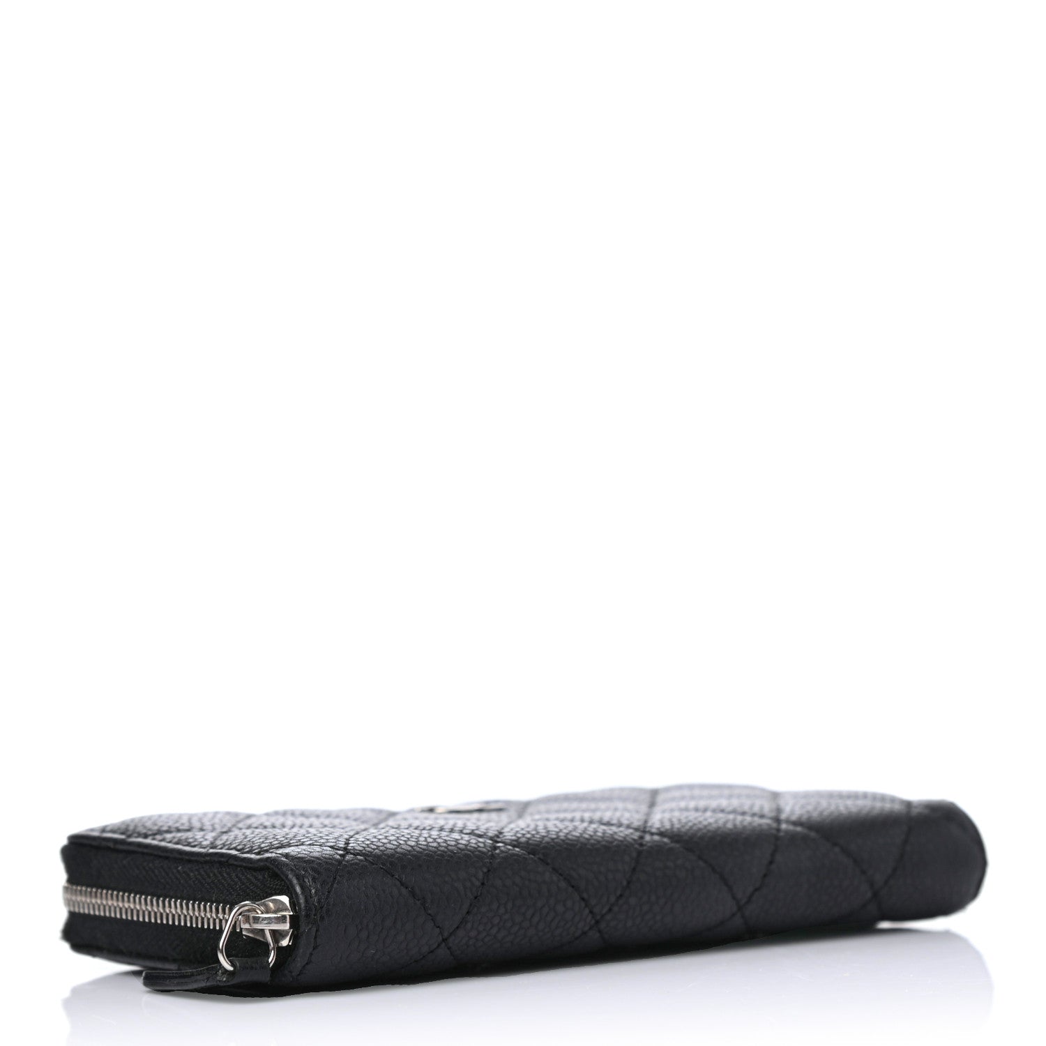 Chanel Caviar Quilted Small Zip Around Wallet Black 3 of 4