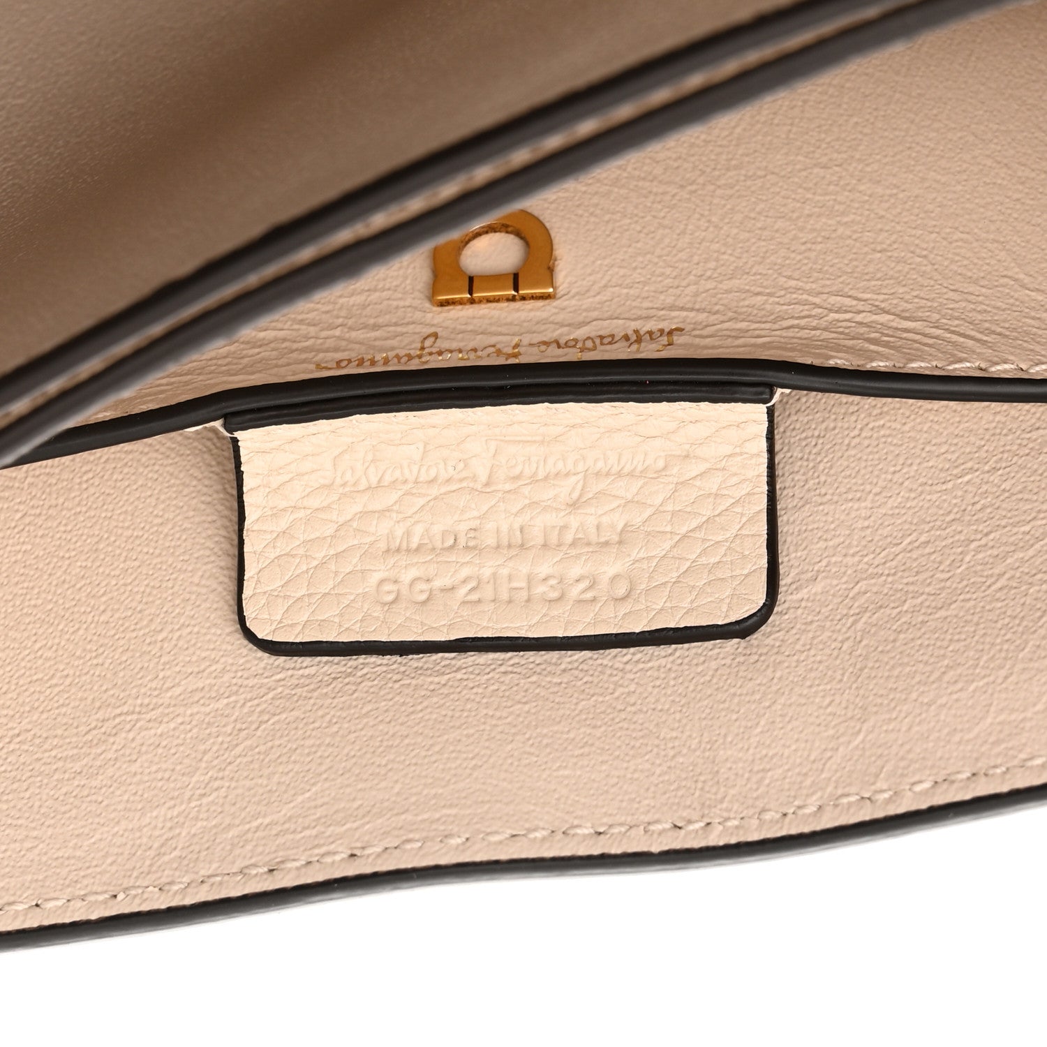 Salvatore Ferragamo Calfskin Medium Margot Top Handle Satchel Bone 7 of 12