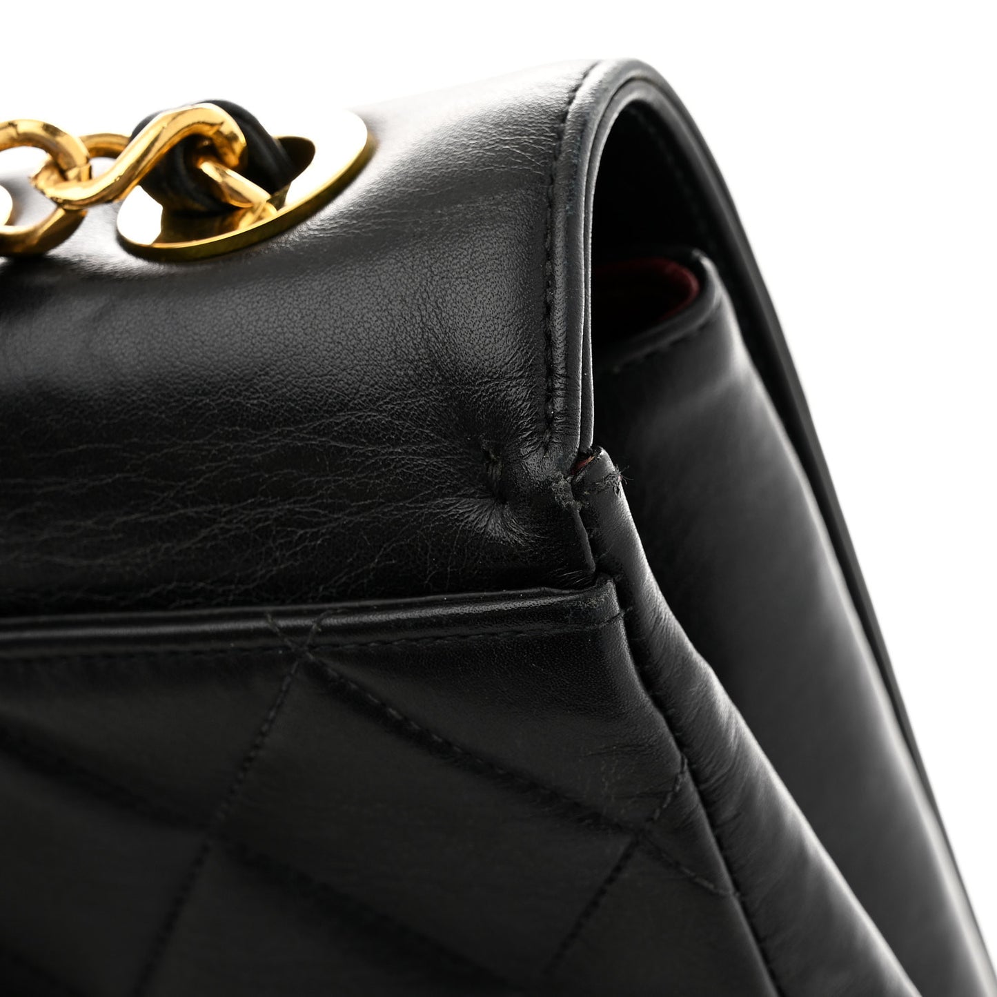Lambskin Quilted CC Maxi Jumbo Single Flap Black