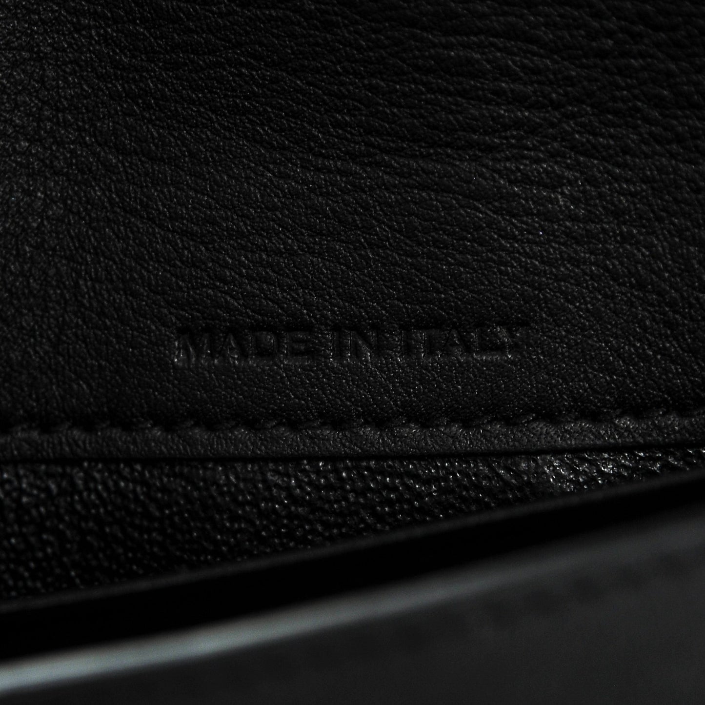 Calfskin Monogram Tri Pocket Crossbody Bag Black