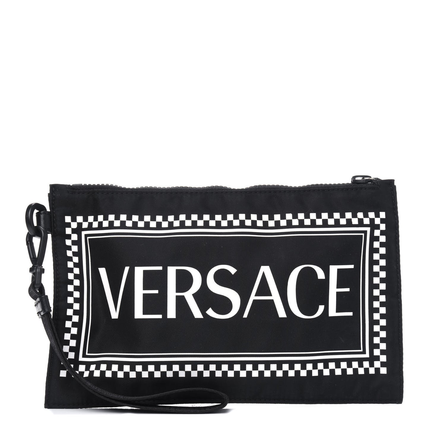 Nylon 90's Vintage Logo Wrist Pouch Black