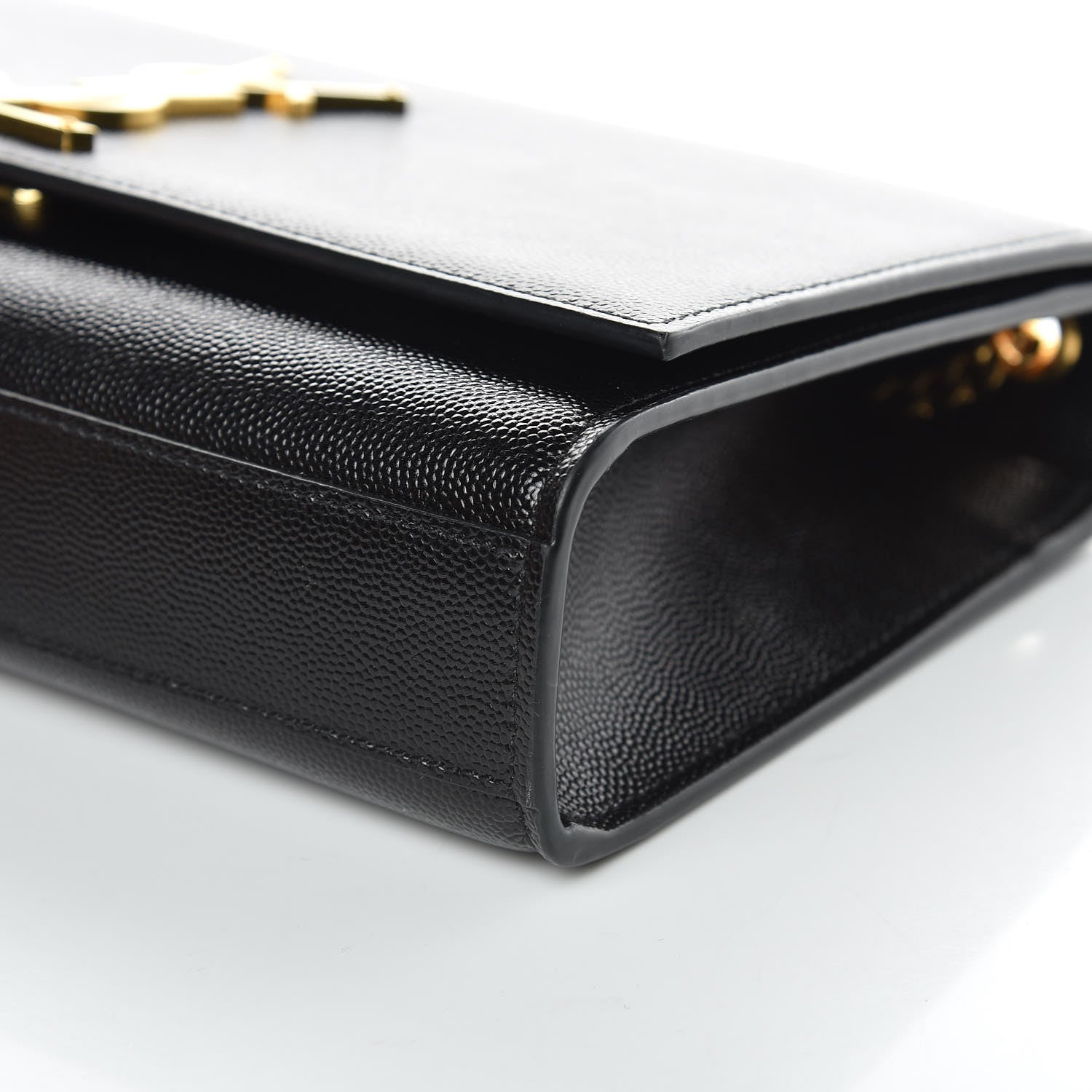Saint Laurent Grain De Poudre Medium Classic Monogram Kate Satchel Black 10 of 10