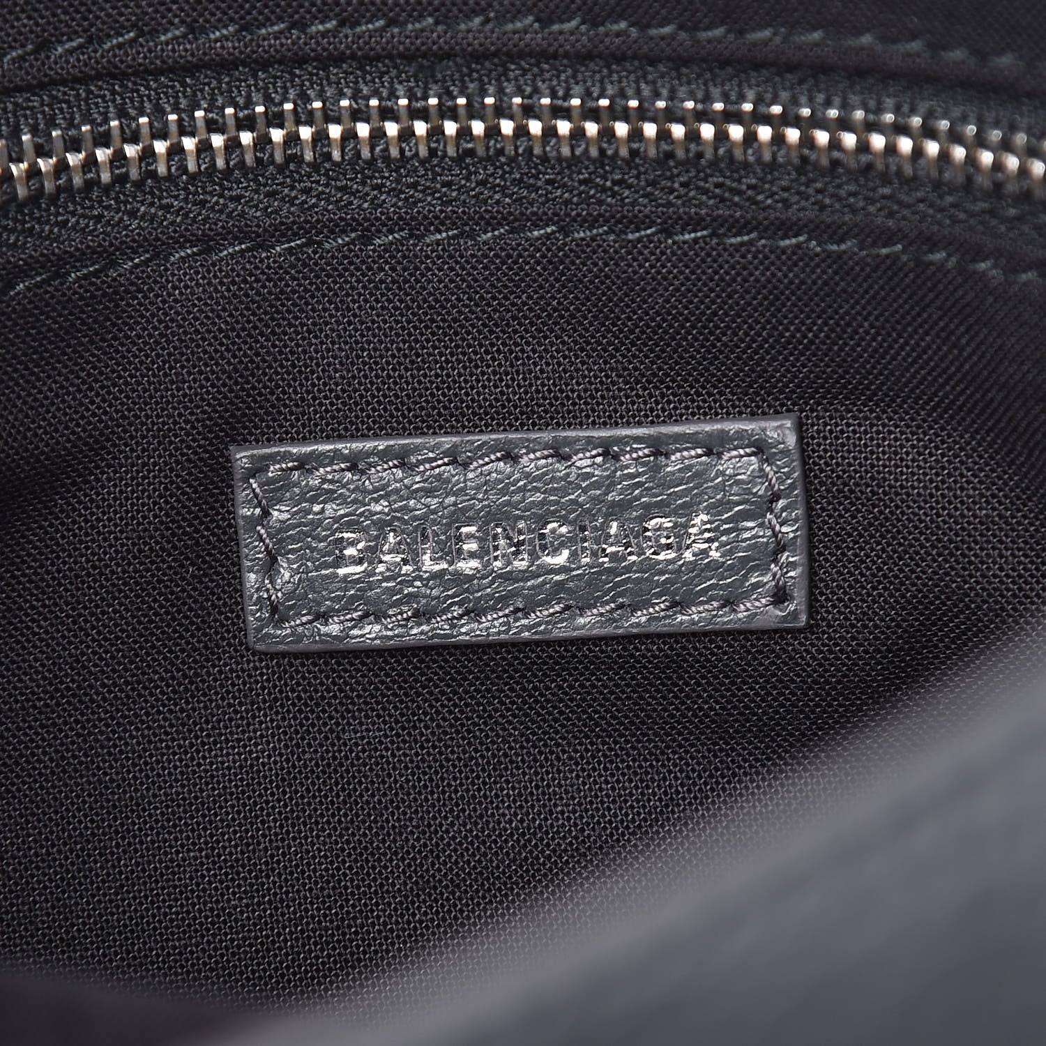 Balenciaga Agneau Classic Silver Hardware S City Graffiti Logo Strap Gris Fossile 8 of 9
