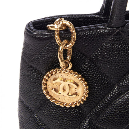Chanel Caviar Quilted Medallion Tote Black 8 of 10