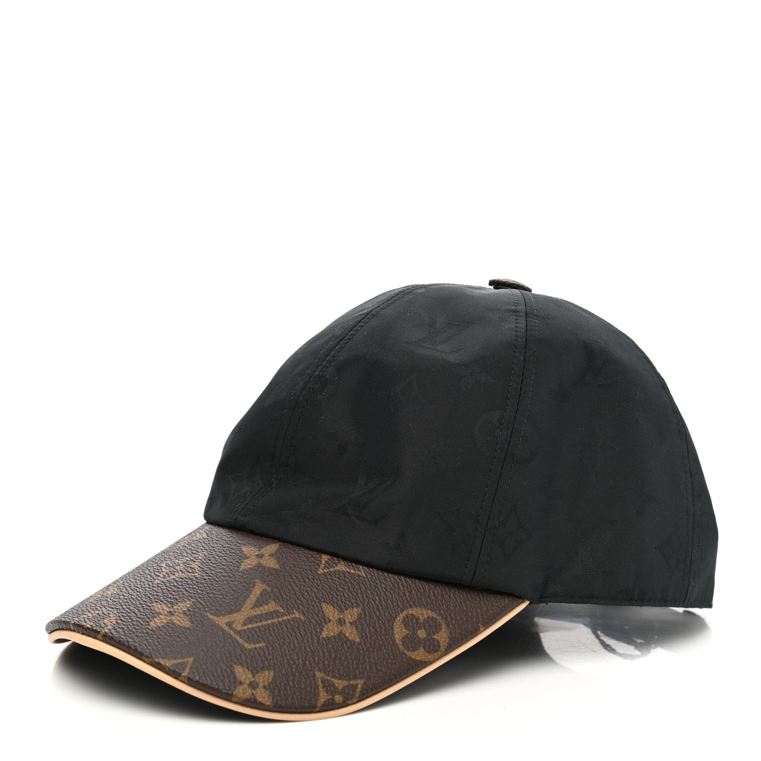 Louis Vuitton Polyester Silk Monogram LV Get Ready Cap M Black 1 of 9