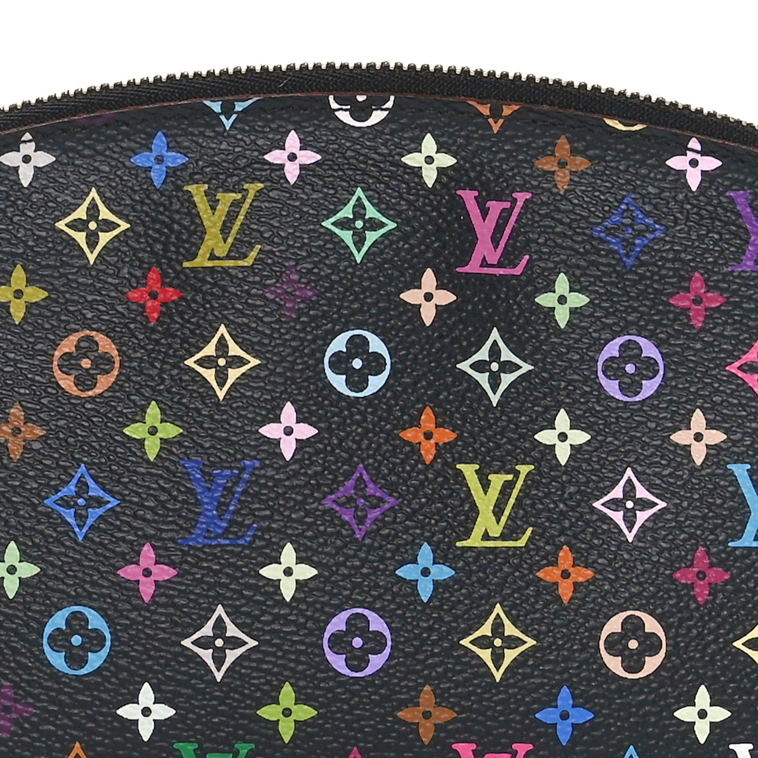Louis Vuitton Monogram Multicolor Cosmetic Pouch Black Grenade 7 of 9