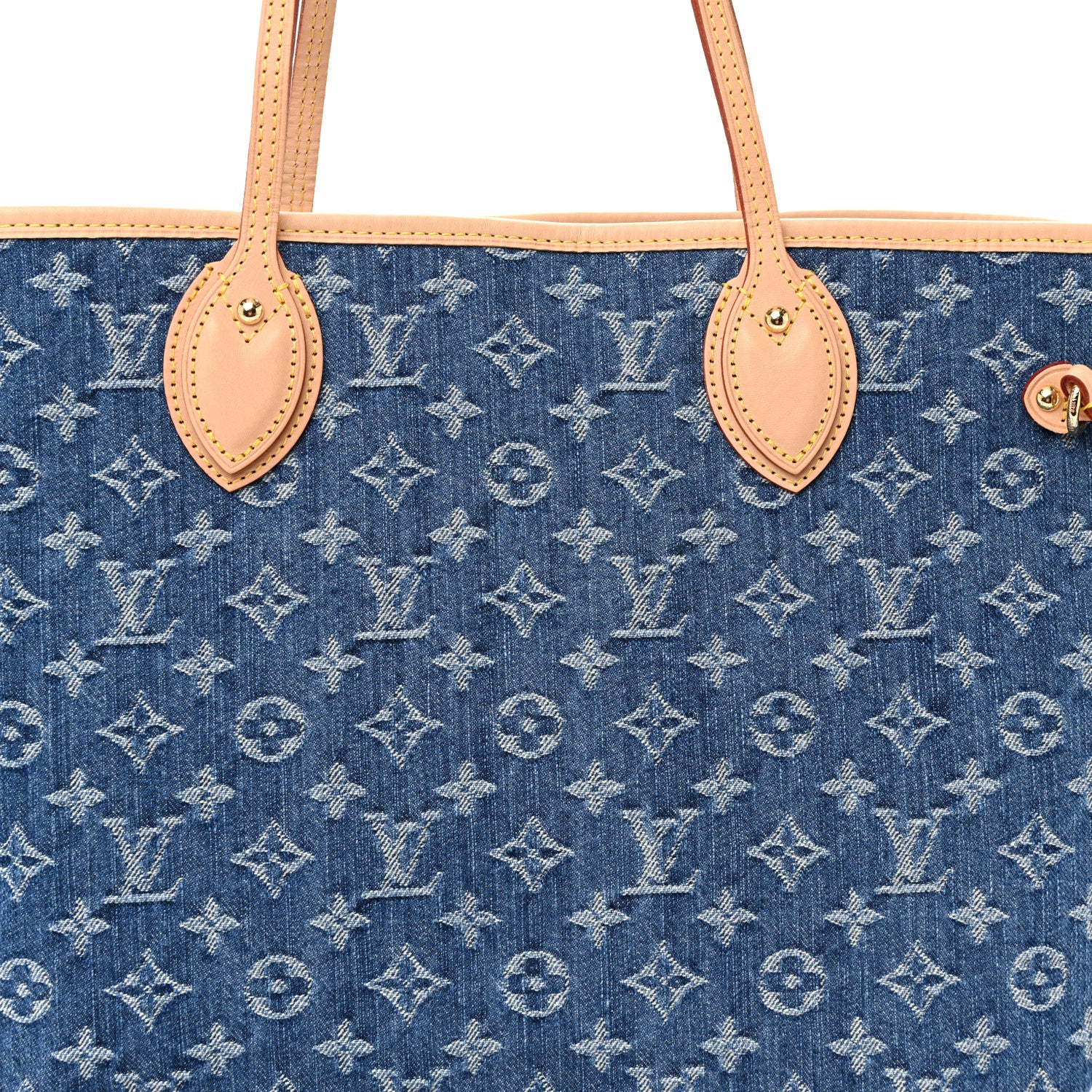 Louis Vuitton Monogram Denim Neo Neverfull MM Blue 7 of 9