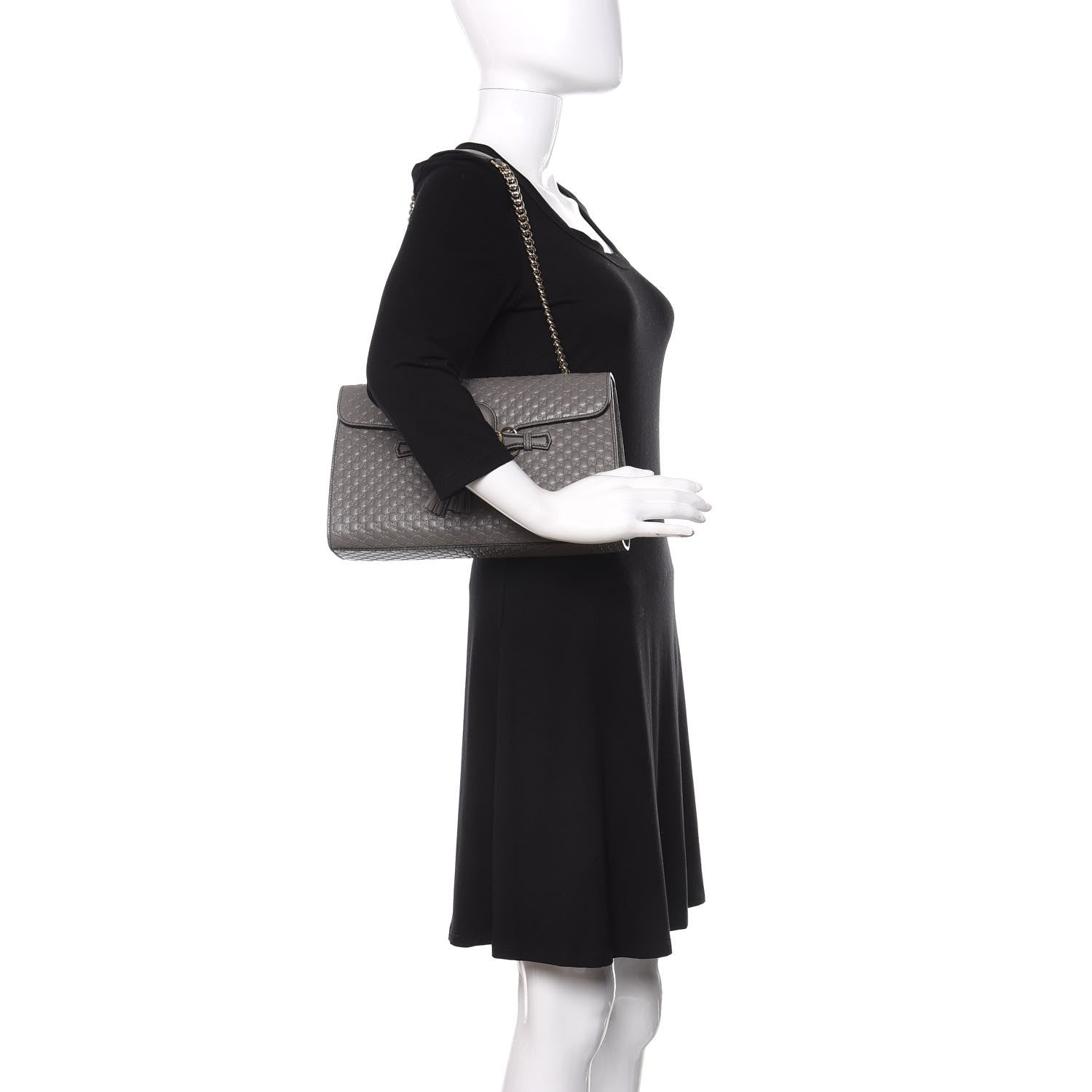 Gucci Soft Microguccissima Medium Emily Chain Shoulder Bag Loess 2 of 11