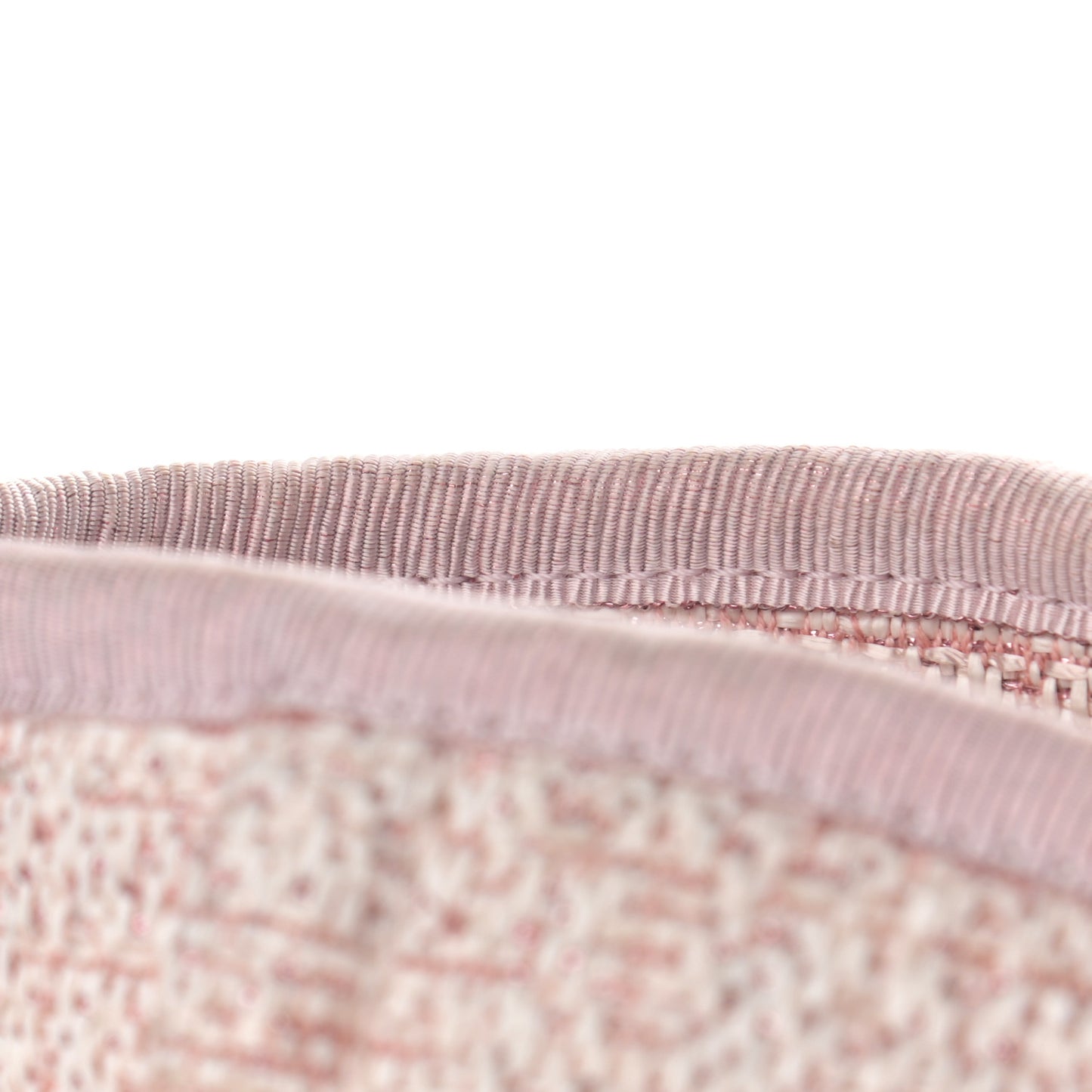 Straw Lurex Medium Deauville Tote Pink