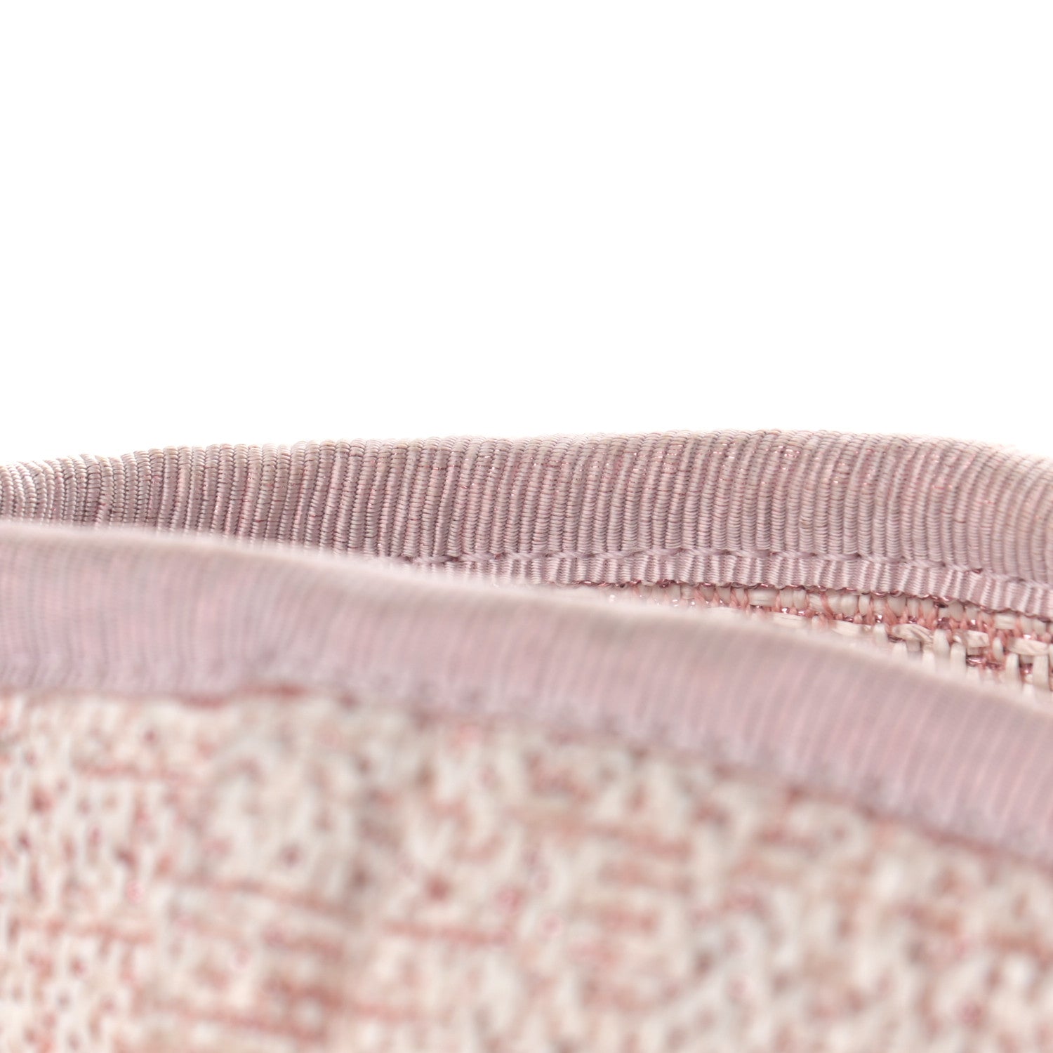 Chanel Straw Lurex Medium Deauville Tote Pink 13 of 14