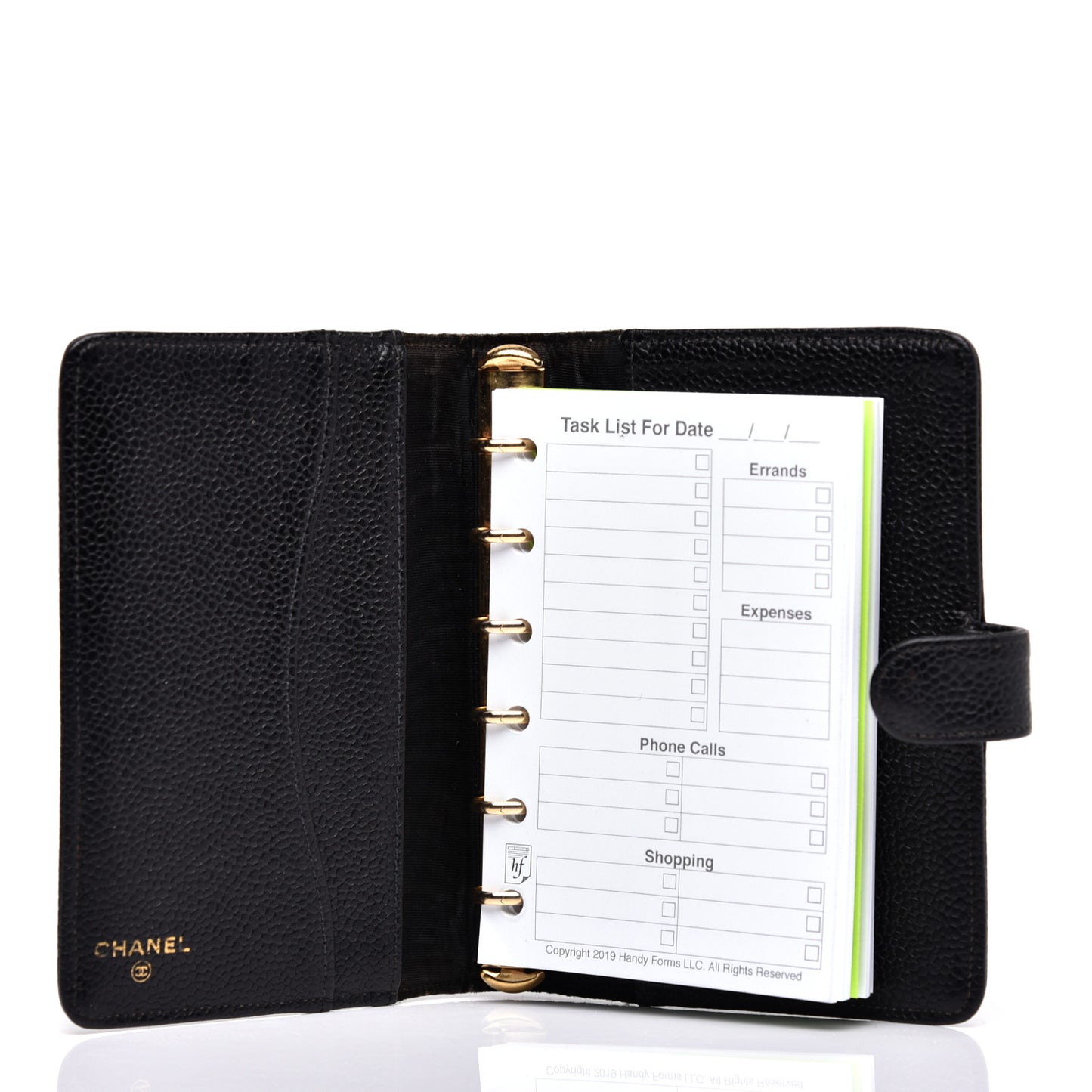 Caviar CC Small Ring Agenda Planner Black