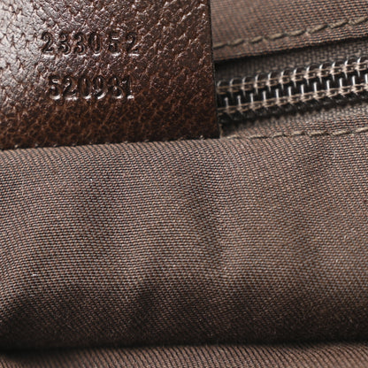 Gucci Monogram Web Medium Flap Messenger Beige Dark Brown 7 of 12