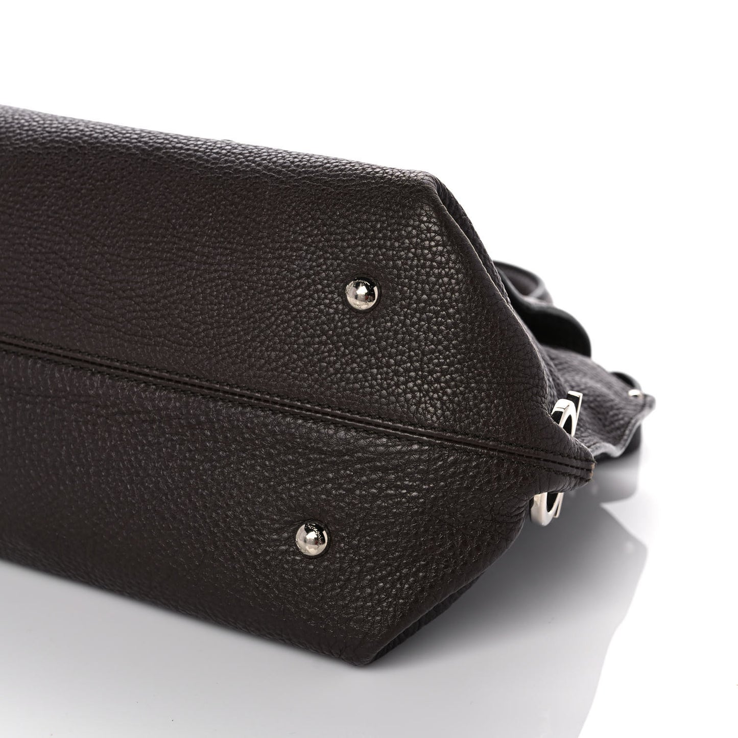 Calfskin Sofia Shoulder Bag Brown