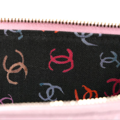 Chanel Caviar Quilted CC Zip Around Card Holder Light Purple 8 of 10