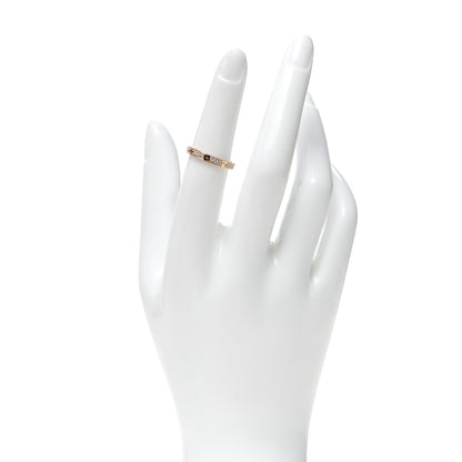 Cartier 18K Pink Gold Diamond 2.6mm LOVE Paved Band Ring 51 5.75 2 of 7