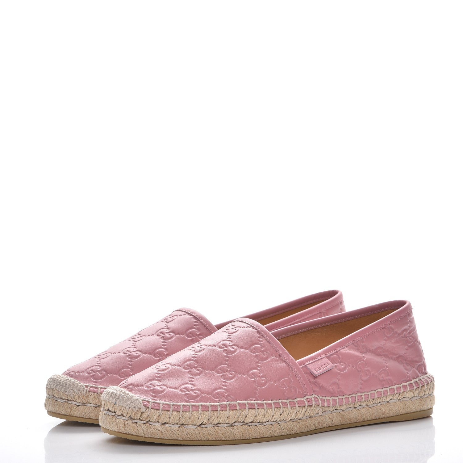 Gucci Guccissima Signature Espadrilles 41 Rose Baby Candy 3 of 11