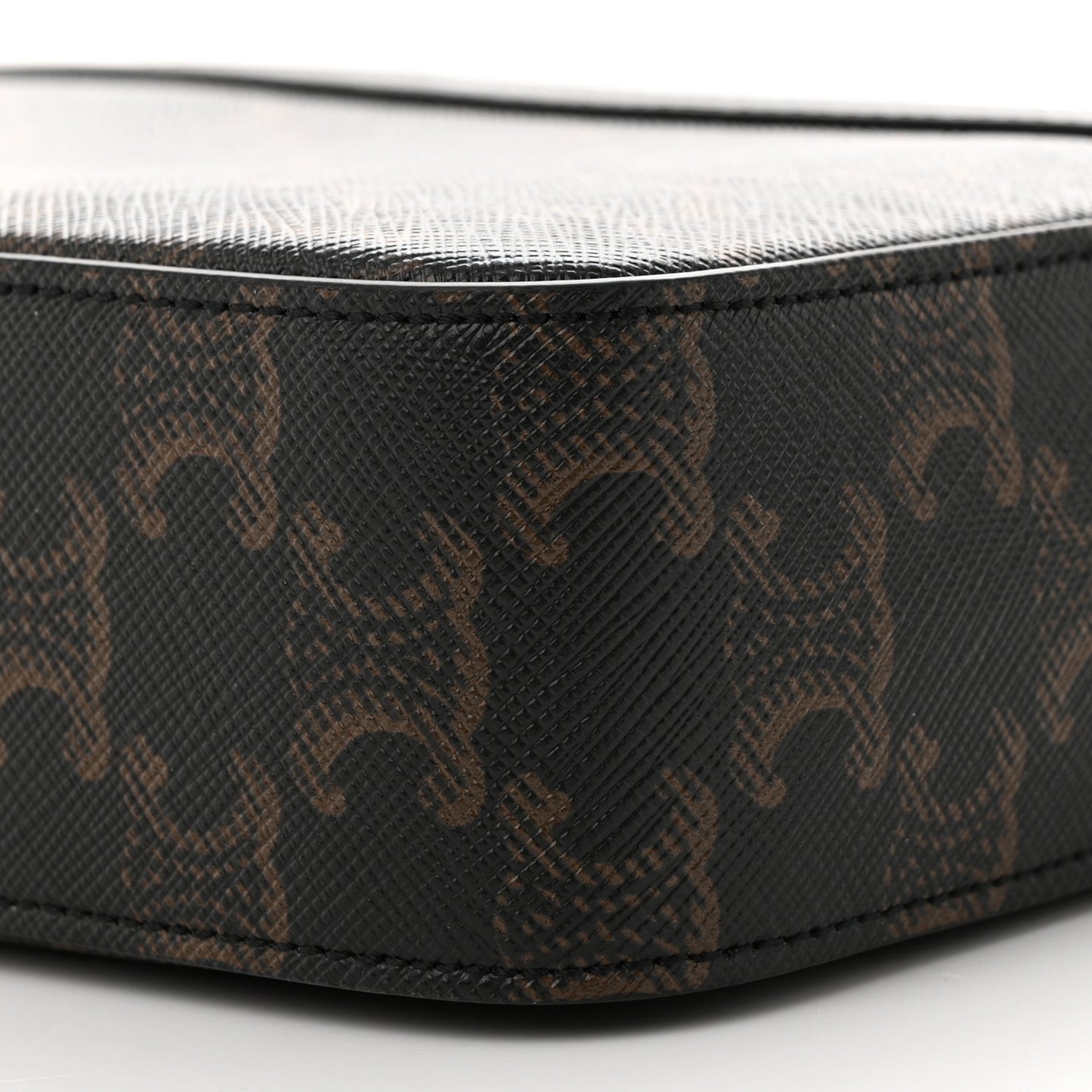 Triomphe Canvas Small Messenger Bag Black