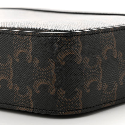 Celine Triomphe Canvas Small Messenger Bag Black 10 of 10
