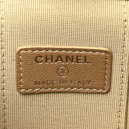 Chanel Lambskin Quilted Mini Pearl Crush Vanity Case With Chain Black 6 of 10