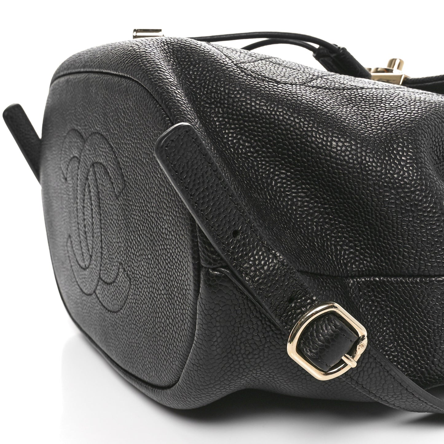 Caviar Quilted Backpack Black