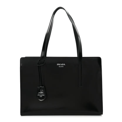 Prada Spazzolato Medium Re-Edition 1995 Double Handle Handbag Black 1 of 11