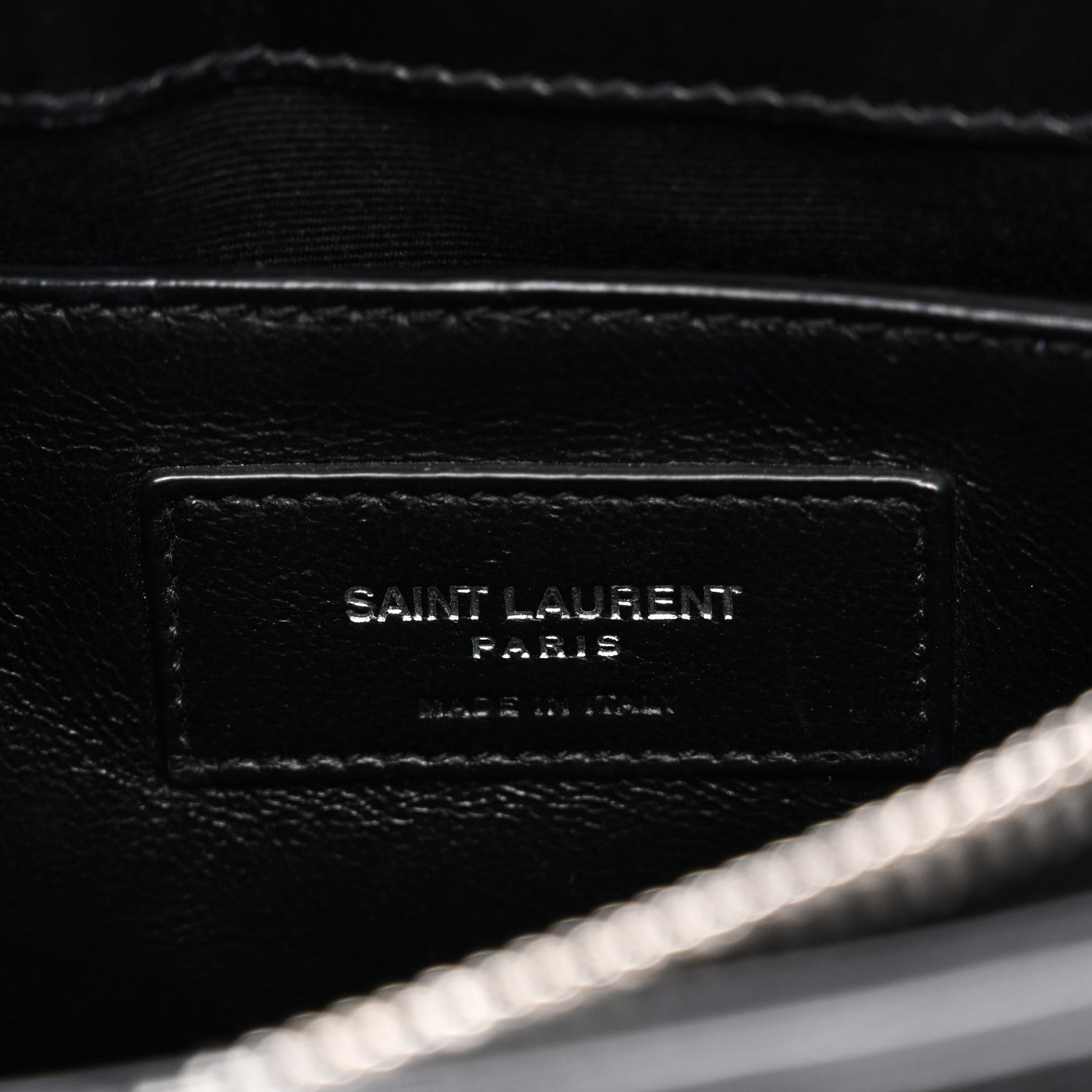 Saint Laurent Calfskin Y Quilted Monogram Small Loulou Chain Satchel Black 6 of 10