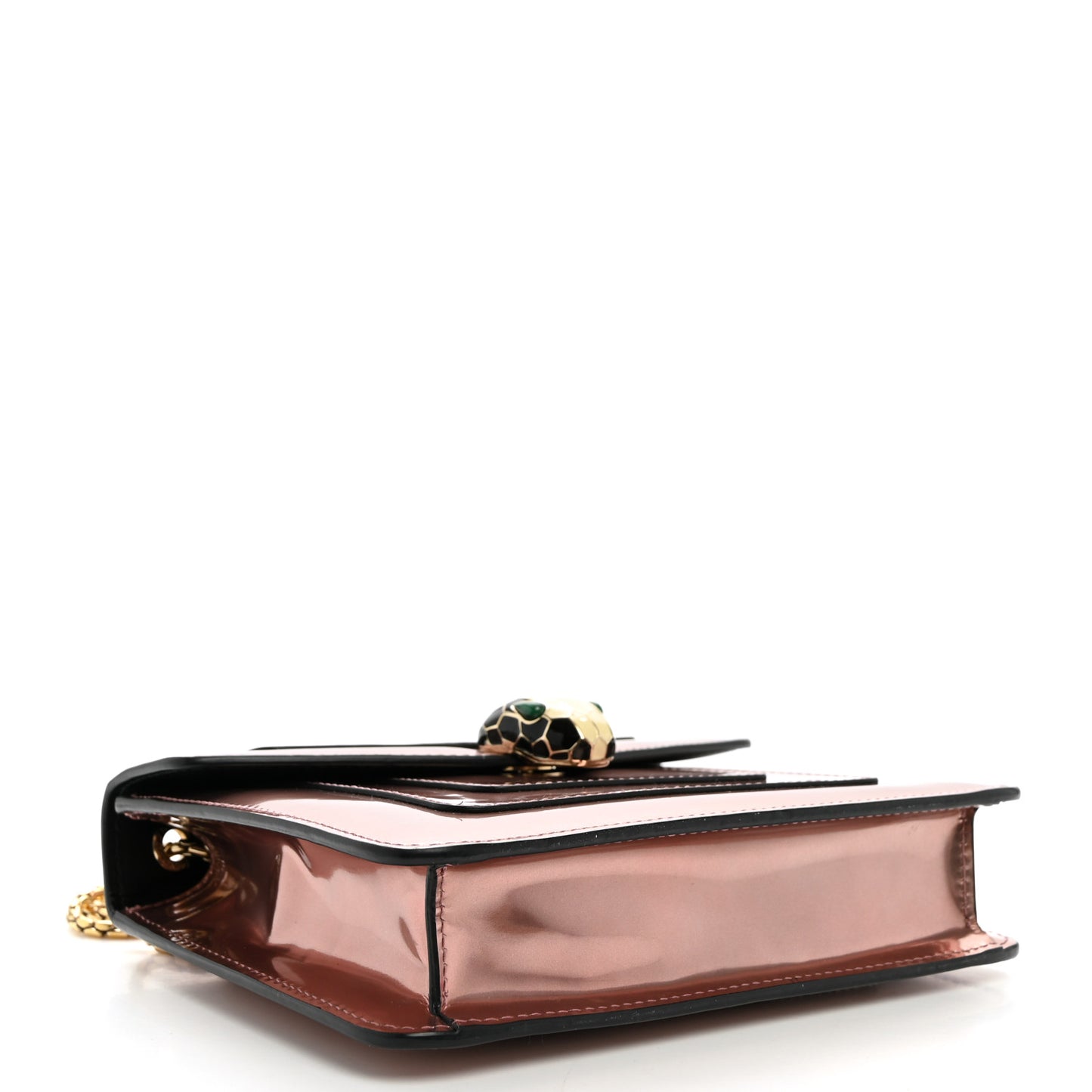 Metallic Calfskin Serpenti Forever Crossbody Bag Rose Quartz