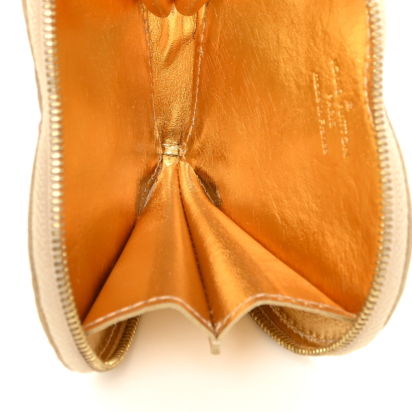 Monogram Miroir Heart Coin Purse Gold