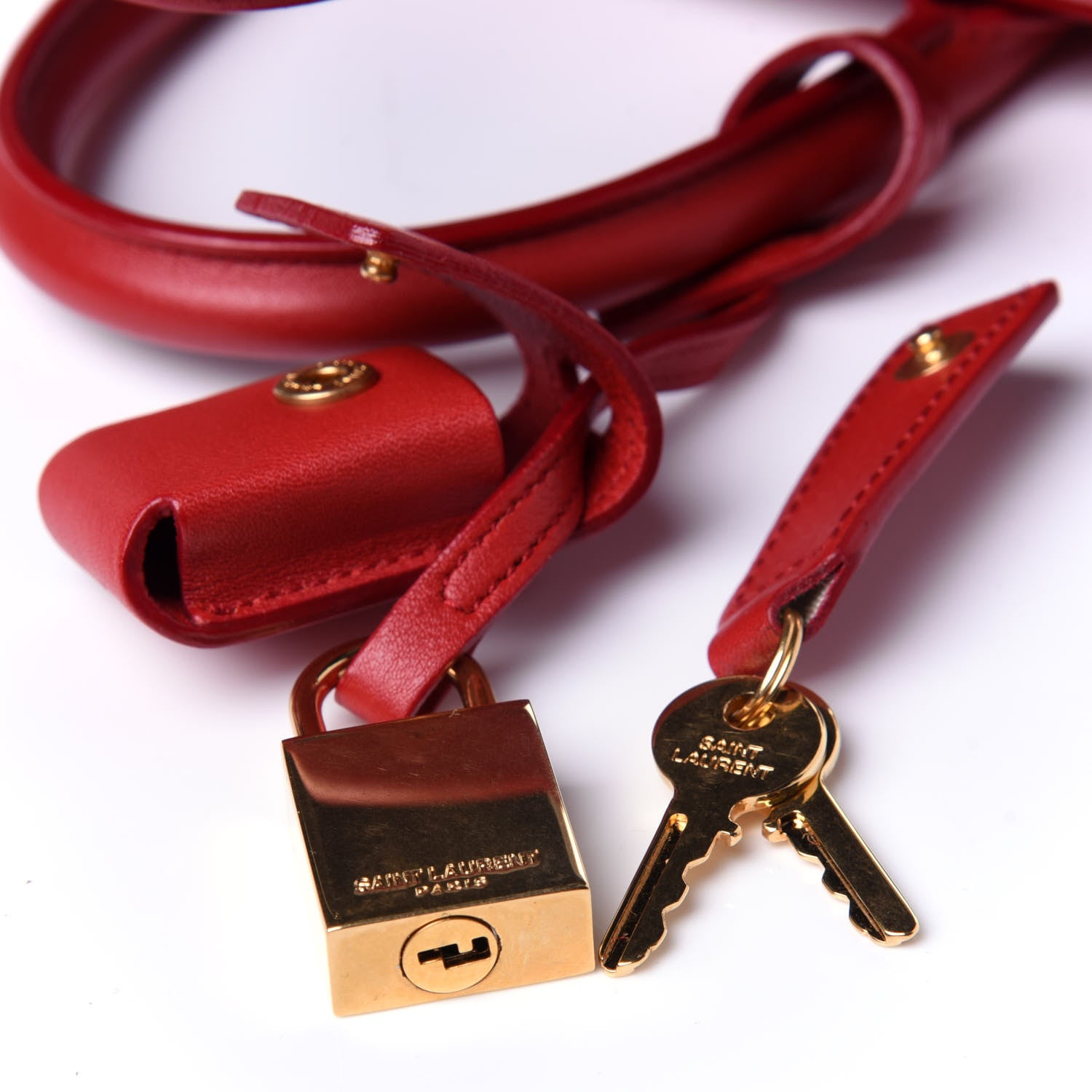 Saint Laurent Calfskin Nano Sac De Jour Lipstick Red 12 of 12