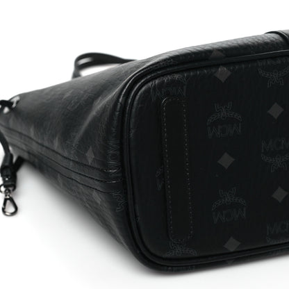 MCM Visetos Small Liz Reversible Shopper Tote Black 11 of 14