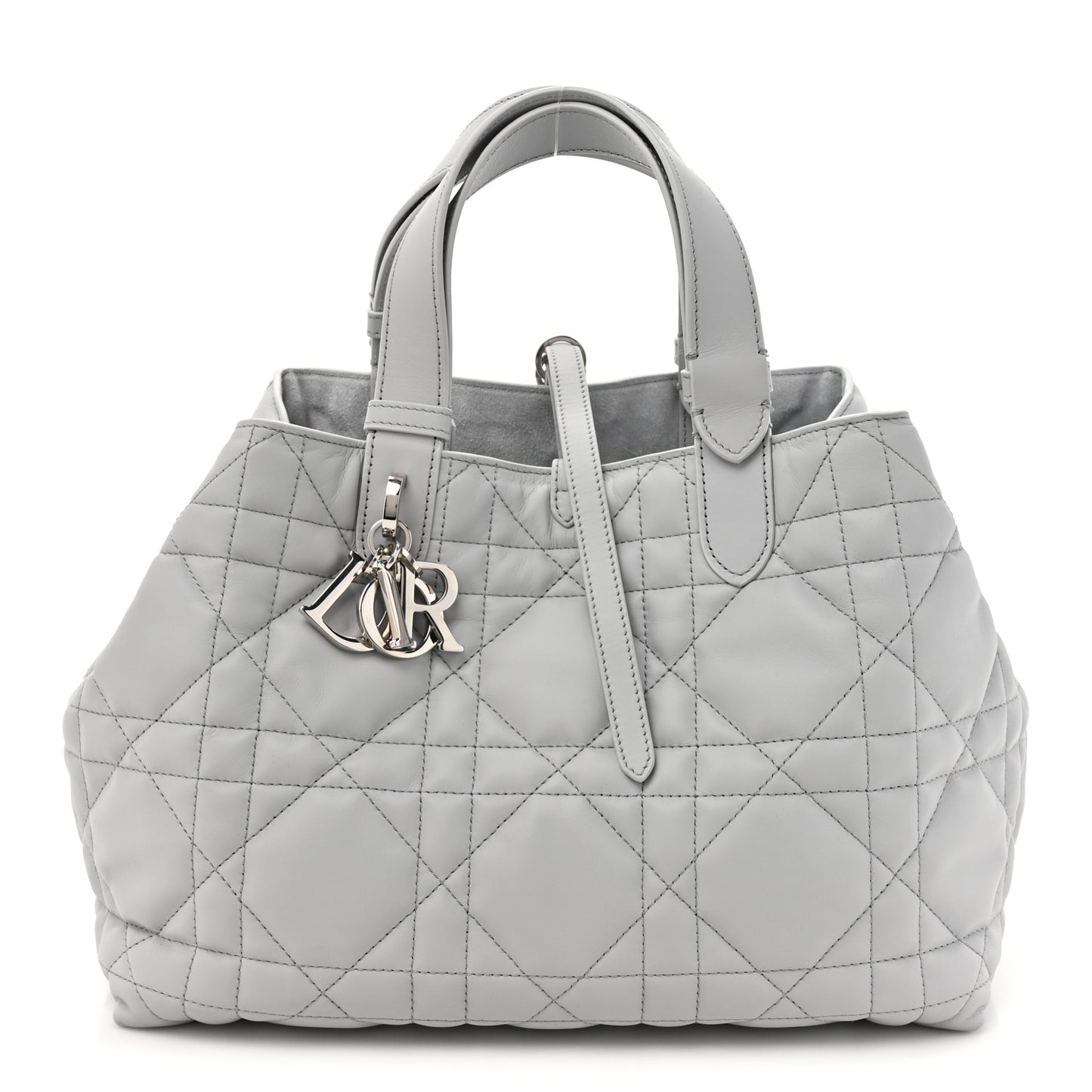 Calfskin Macrocannage Medium Toujours Grey