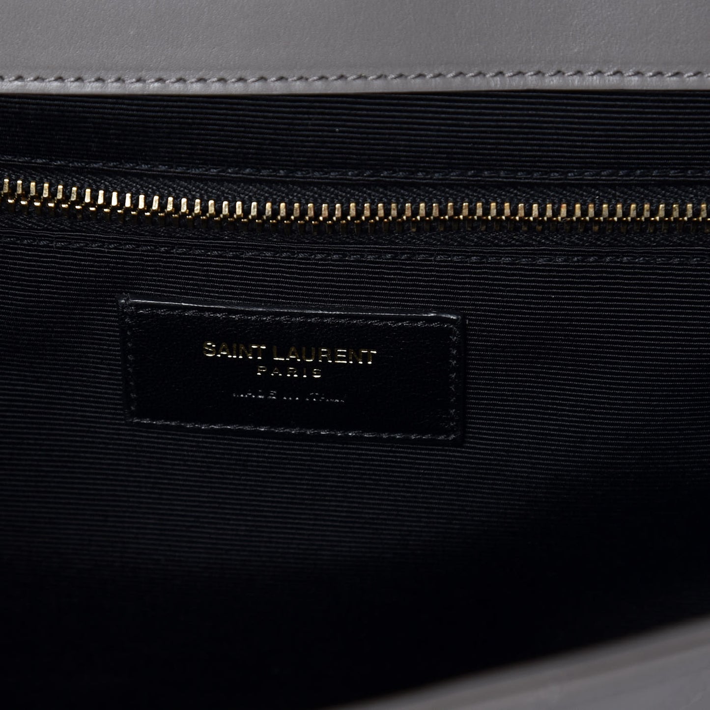 Smooth Calfskin Matelasse Large Monogram Satchel Fog