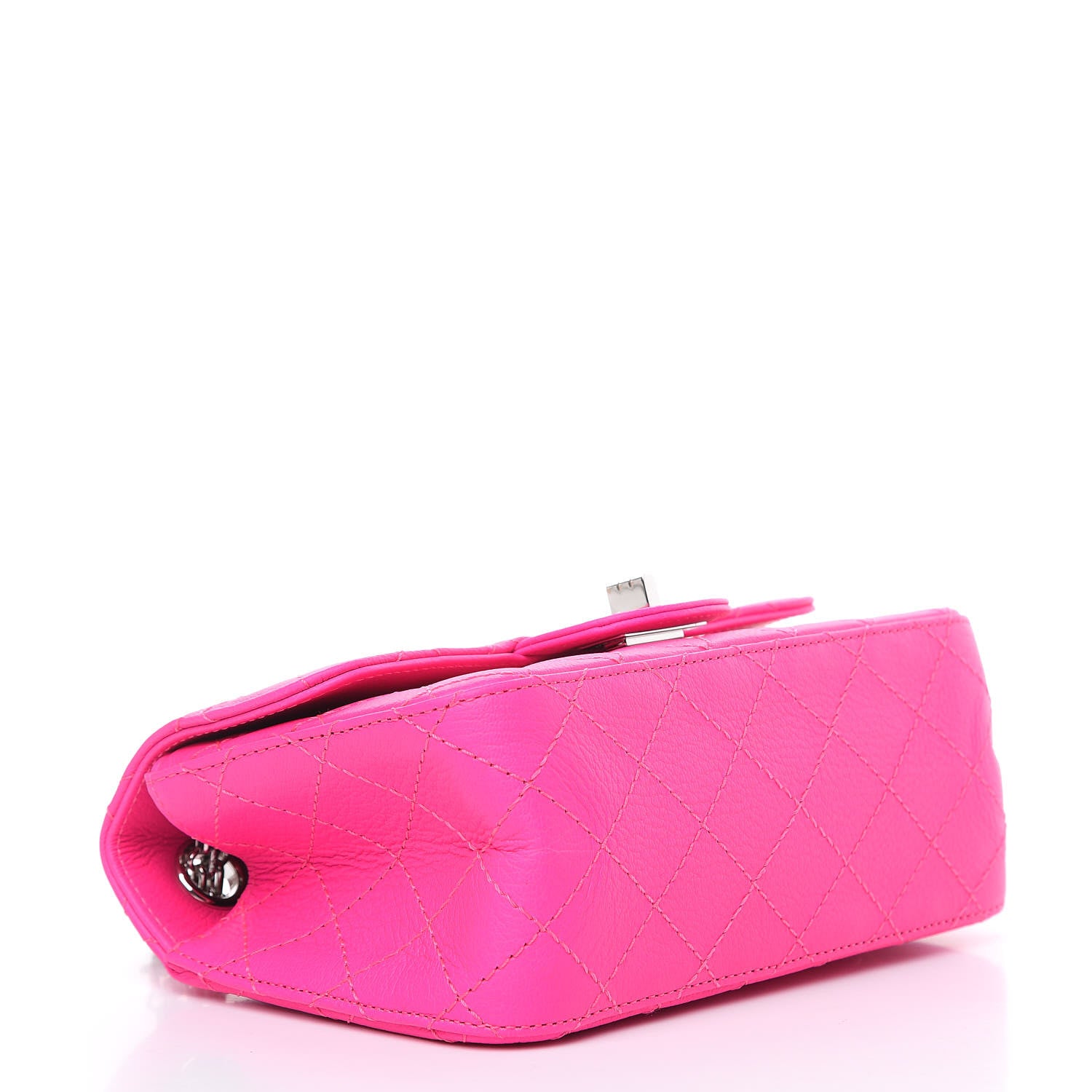 Chanel Goatskin Quilted 2.55 Reissue Mini Flap Fluorescent Pink 4 of 9
