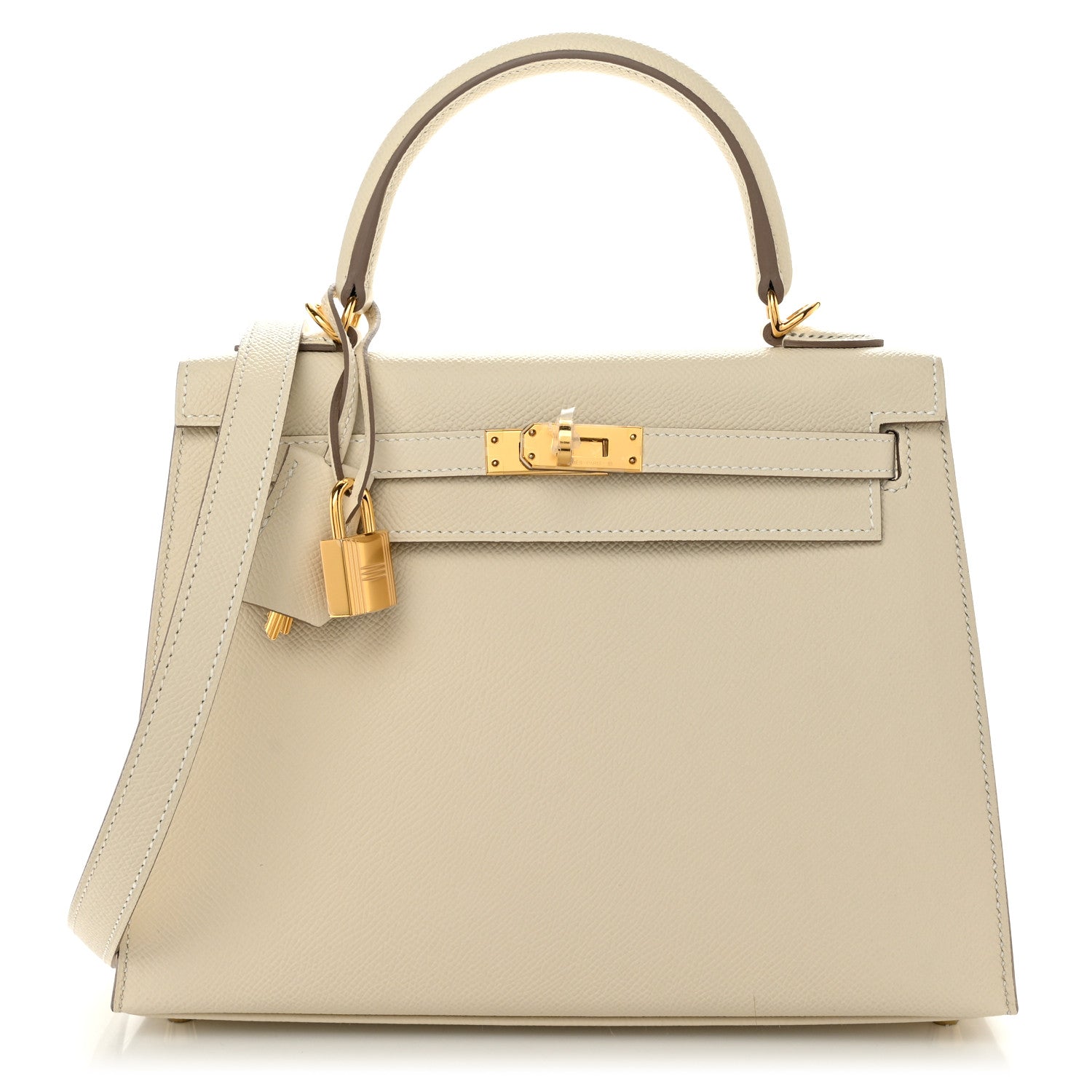 Hermes Epsom Kelly Sellier 25 Craie 1 of 11