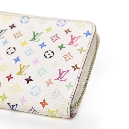 Louis Vuitton Monogram Multicolor Zippy Wallet White Litchi 12 of 14
