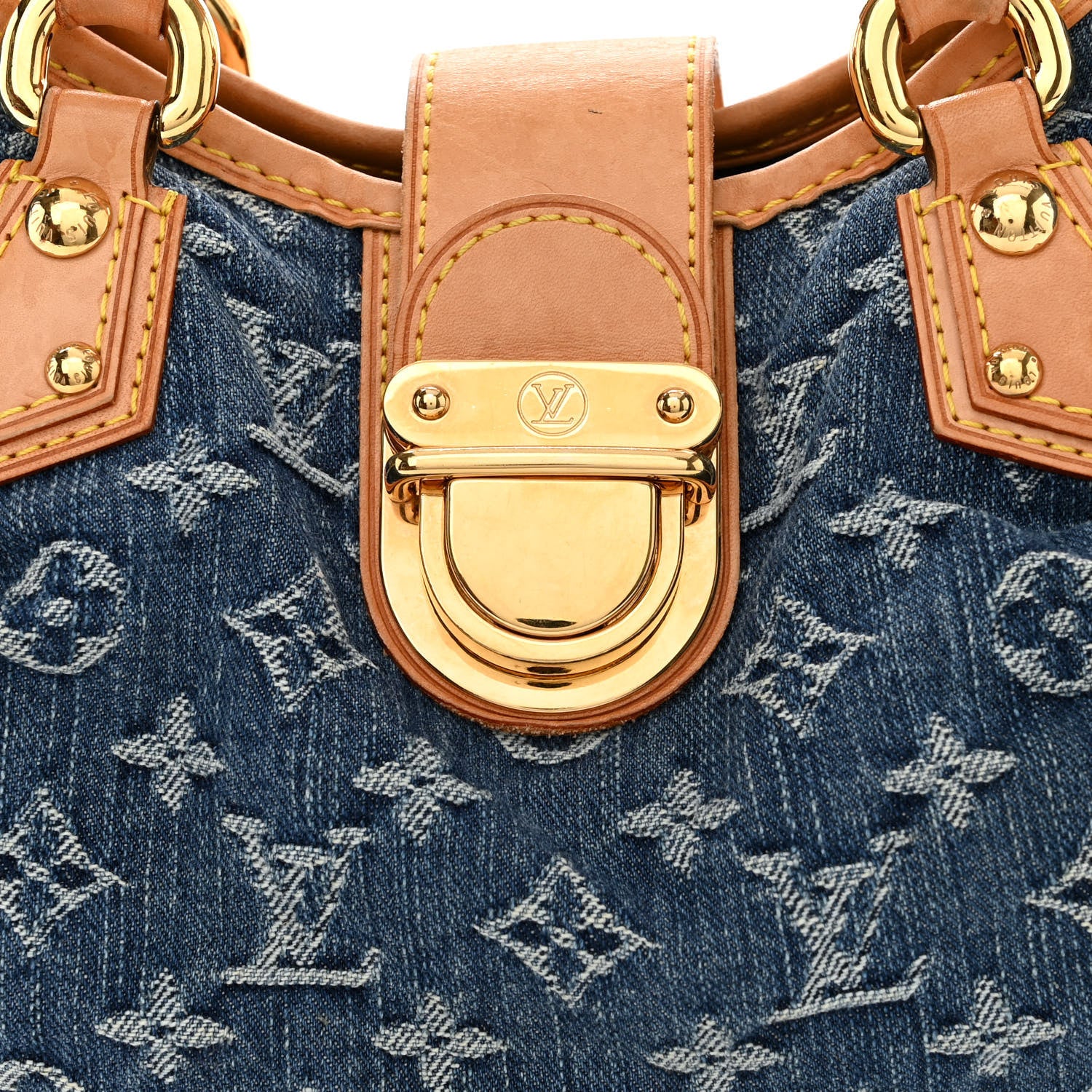 Louis Vuitton Monogram Denim Pleaty Blue 8 of 11