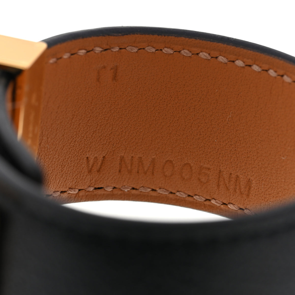 Hermes Chevre Chamkila Collier de Chien CDC 24 Bracelet T1 Black 5 of 6