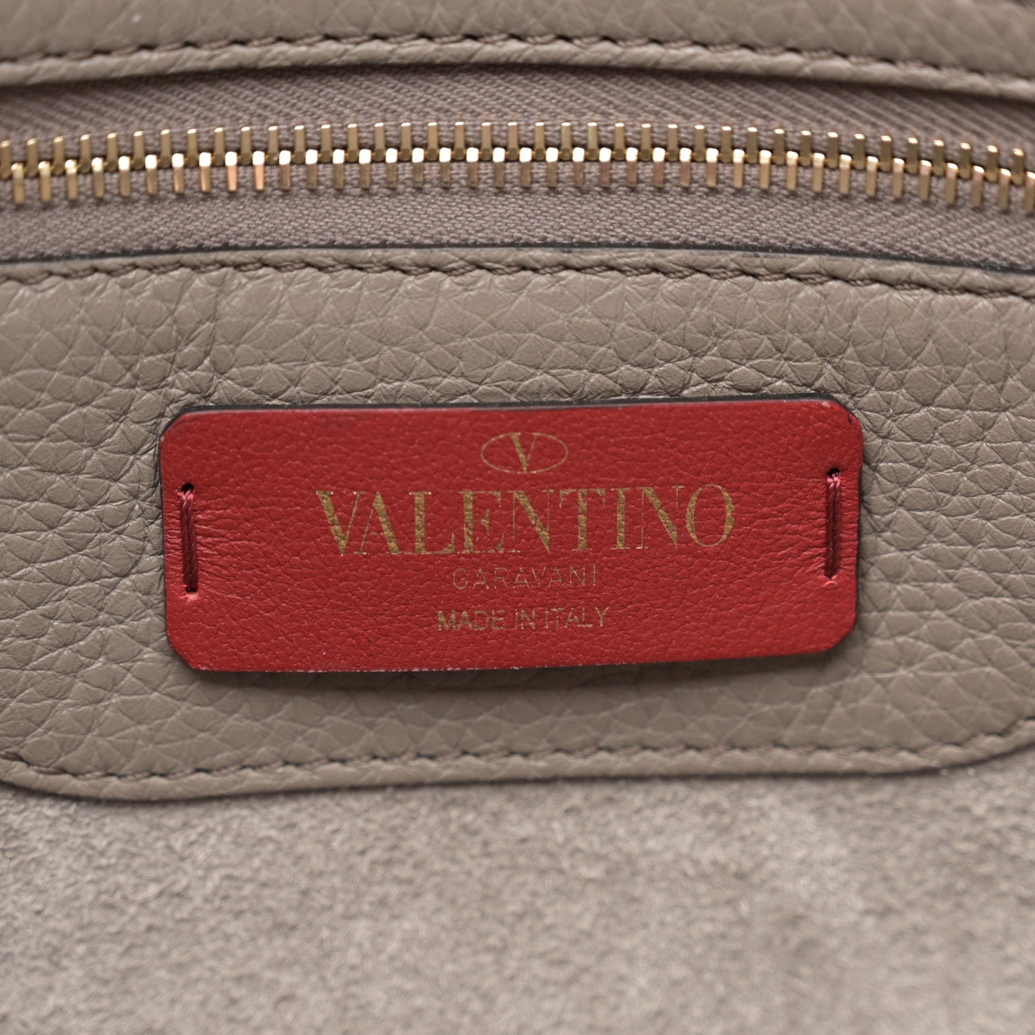 Valentino Garavani Grained Calfskin Small Rockstud Shoulder Tote Dove Gray 6 of 11