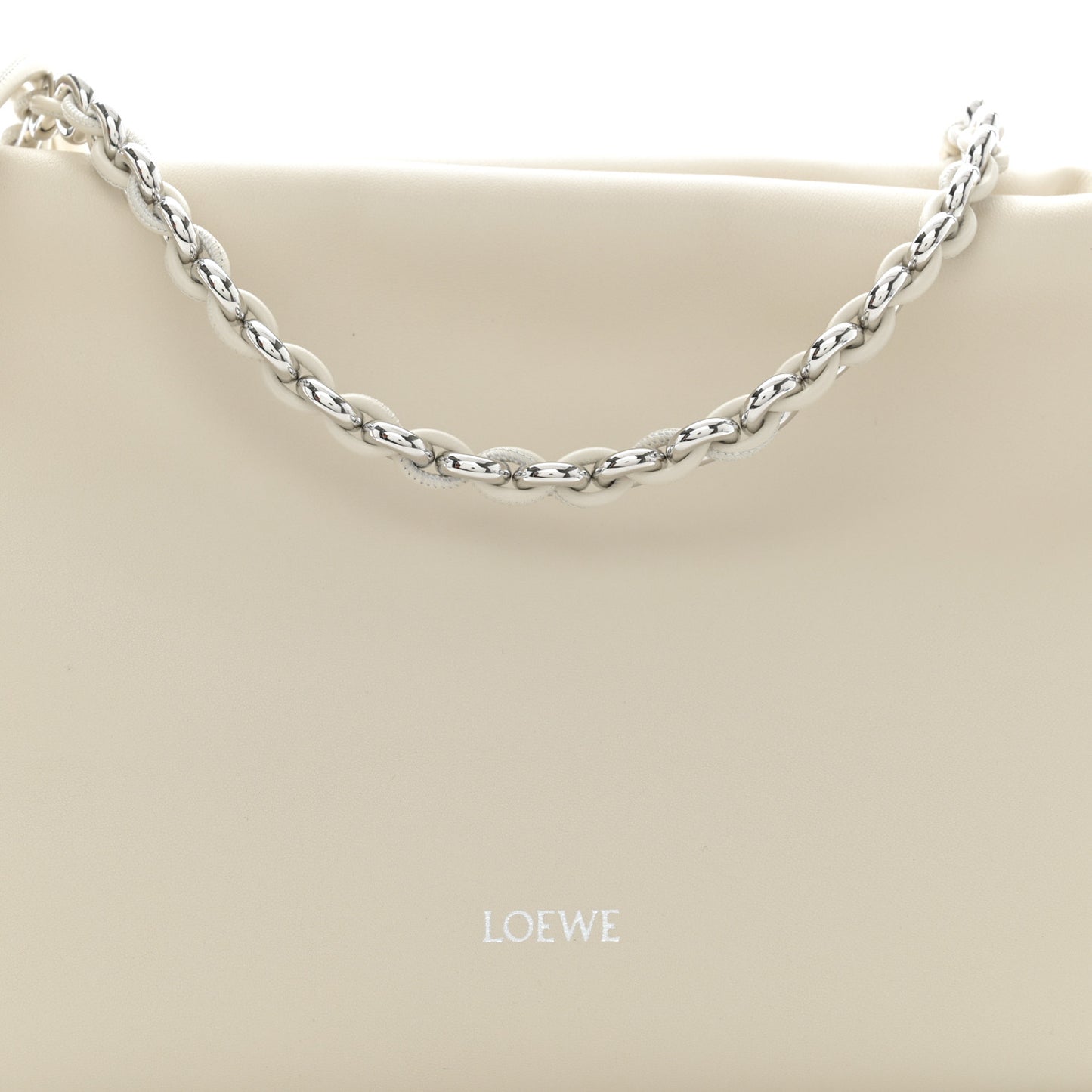 Mellow Nappa Medium Donut Chain Flamenco Knot Clutch Sea Salt
