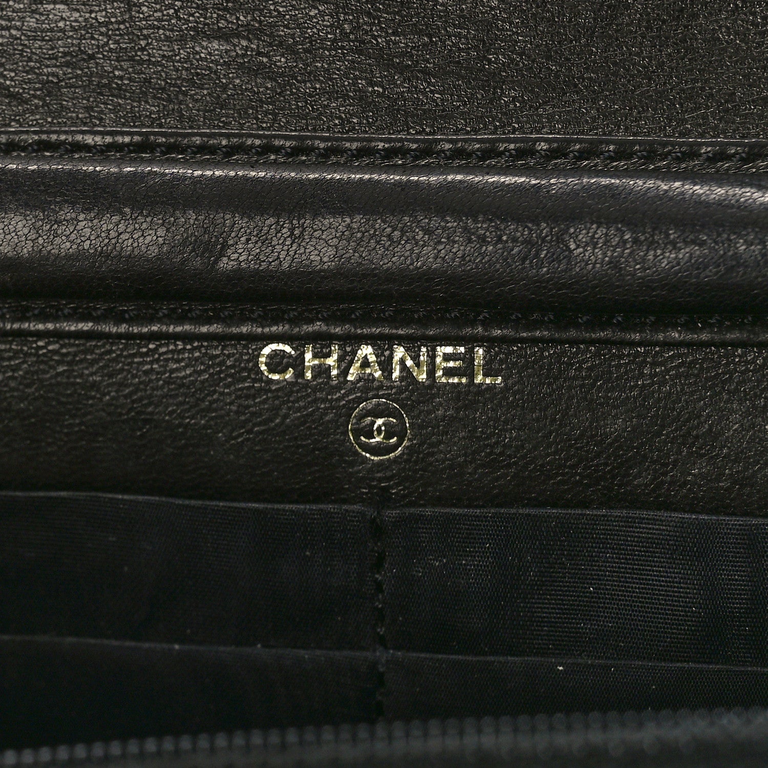 Chanel Caviar CC Wallet on Chain WOC Black 6 of 16